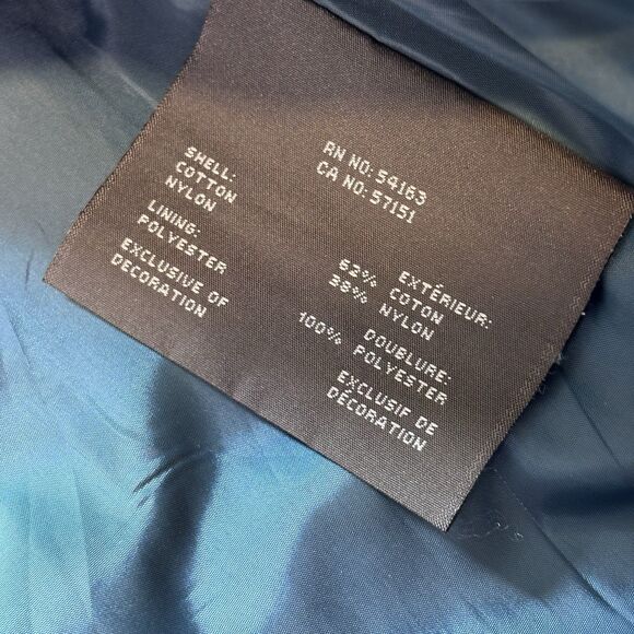 Marc New York Andrew Marc Women's Blue Double-Breasted Peacoat Hooded  Jacket M - Picture 16 of 16